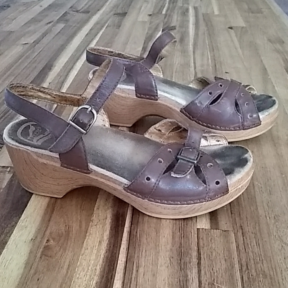 Dansko brown leather sandals